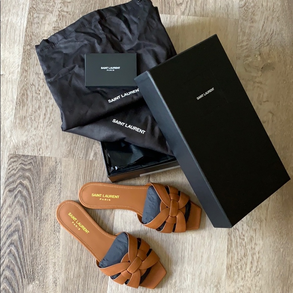 Saint Laurent Tribute Nu Pieds Slide Sandal